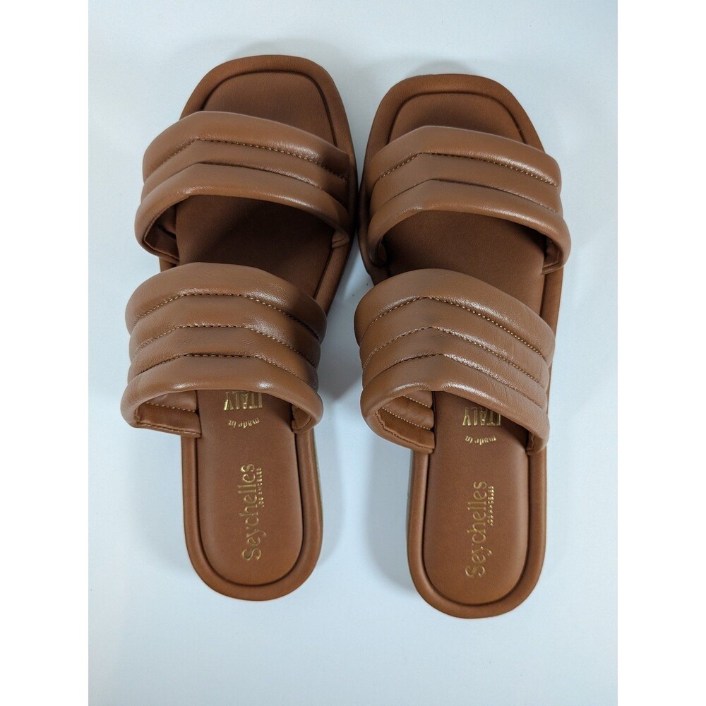 Seychelles Women's Brown Padded Slide Sandals